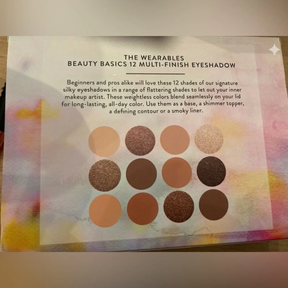 Laura Geller The Wearables 12 Multi-Finish Eyeshadows - Palette - NIB